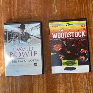 David Bowie and Woodstock Documentary DVD Set